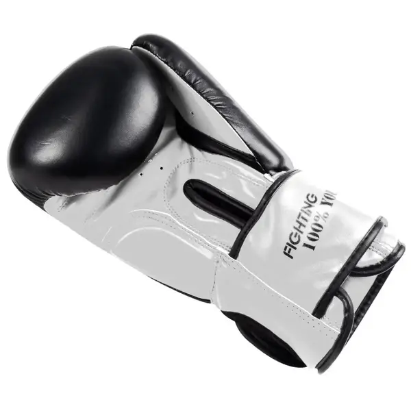 Боксерські рукавиці PowerPlay 3004 Classic Чорно-Білі 10 унцій купити недорого в Україні, фото 5