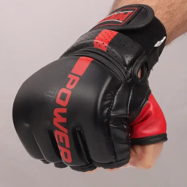Рукавиці для MMA PowerPlay 3093 Чорні M купити недорого в Україні, фото 10