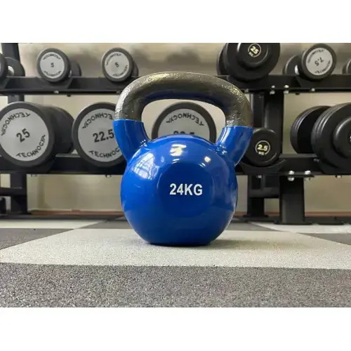 Гиря чавунна з вініловим покриттям 24 кг (синя) Generation Fitness FF51F1A-24kg купити недорого в Україні, фото 3