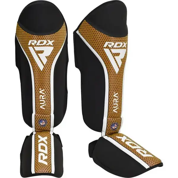 Защита голени и стопы RDX SHIN INSTEP AURA PLUS T-17 Black Golden XL купить