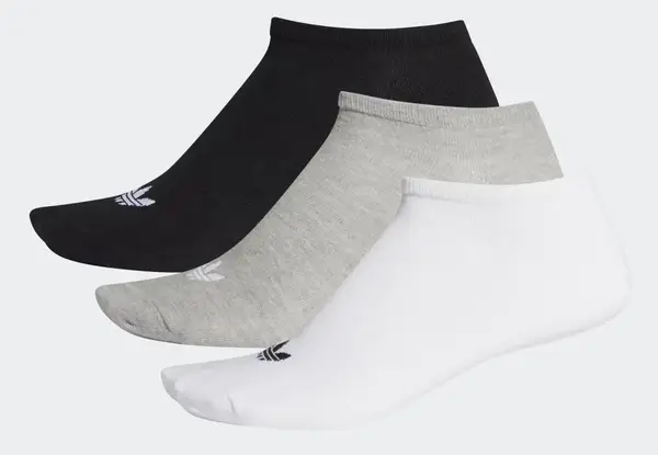 Носки Adidas TREFOIL LINER 3P белый, серый, черный Уни 43-46 купить