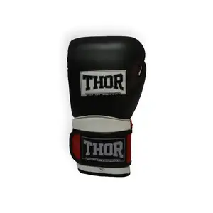 Перчатки боксерские THOR PRO KING 12унций/кожа/черно-красно-белые купить