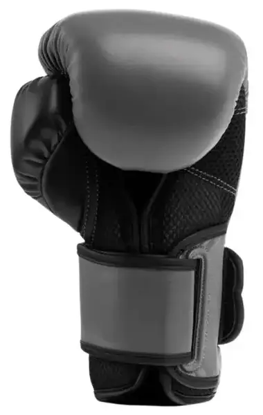 Боксерські рукавиці Everlast POWERLOCK 2R TRAINING GLOVE сірий, чорний Уні 16 унцій купити недорого в Україні, фото 3
