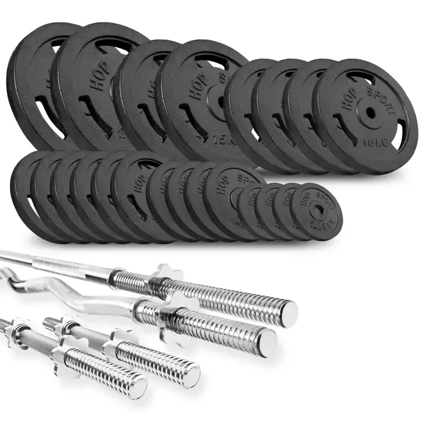 Набор Hop-Sport Strong 106 кг со скамьей HS-1065 купить недорого в Украине, фото 6