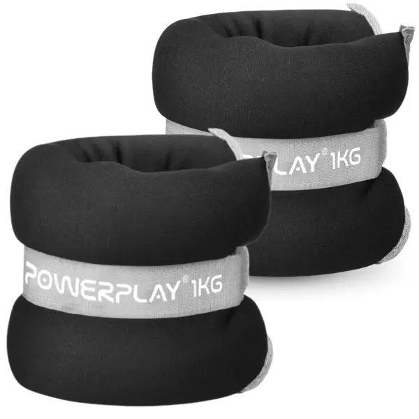 Утяжелители-манжеты для ног и рук PowerPlay PP-4349 Ankle/Wrist Weights (2шт.*1 kg) (пара) Черные купить недорого в Украине, фото 5