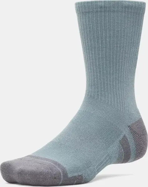 Шкарпетки UA Performance Tech 3pk Crew синій, бежевий, бірюзовий Уні LG купити недорого в Україні, фото 2