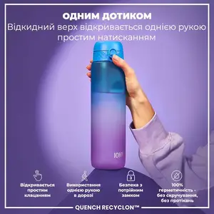 Бутылка для воды ION8 1000мл. BPA Free, Times To Drink, (ЭКО бутылка) BPA Free, Blue &amp; Pink купить