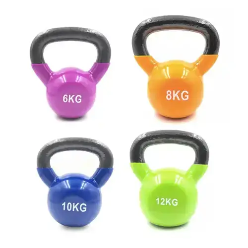 Гиря чавунна з вініловим покриттям 18 кг Generation Fitness FF51F1A-18kg купити недорого в Україні, фото 2