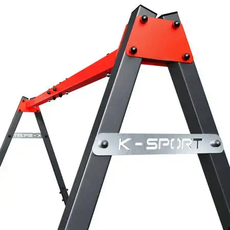 Гойдалка з гніздом лелеки подвійна K-Sport KSOZ015 SUPERFUN - червоно-сіра купити недорого в Україні, фото 5