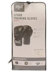 Боксерські рукавиці Everlast SPARK TRAINING GLOVE чорний, коричневий Уні 16 унцій купити