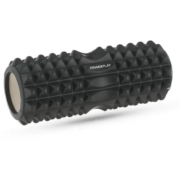 Масажний ролик (роллер) PowerPlay 4405 EVA Massage Roller Чорний (33x12см.) купити недорого в Україні, фото 2