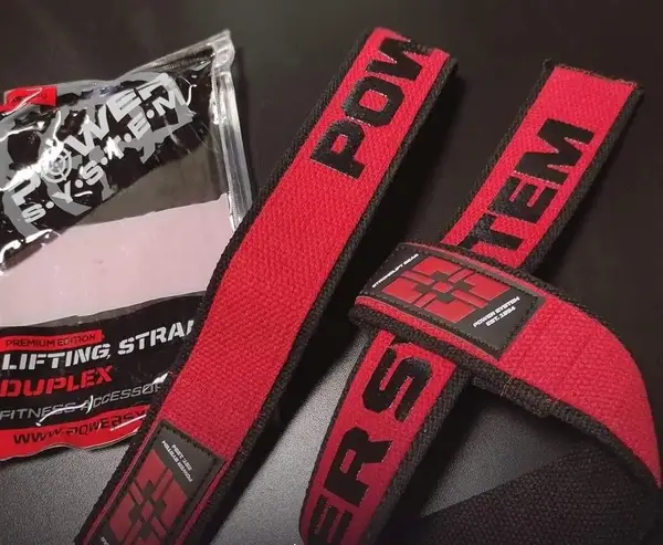 Лямки для тяги Power System PS-3401 Lifting Straps Duplex Black/Red купити недорого в Україні, фото 3