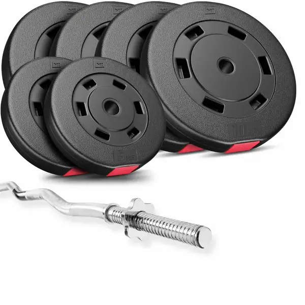 Набор Hop-Sport Premium 57кг со штангой купить