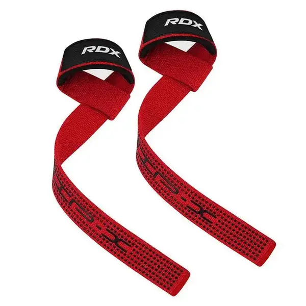 Лямки для тяги RDX S4 Gym Cotton Gel Straps Червоний Plus купити недорого в Україні, фото 3