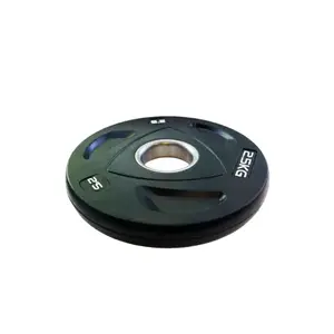 Диск олимпийский резиновый черный Generation Fitness RCP17-2,5 кг купить