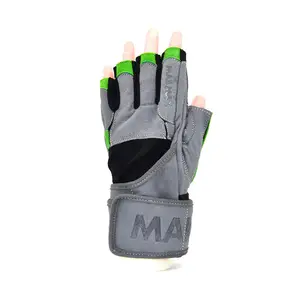 Рукавички для фітнесу MadMax MFG-860 Wild Grey/Green M купити