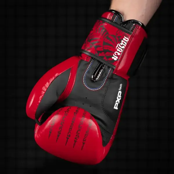 Боксерские перчатки Phantom Muay Thai Red 12 унций (бинты в подарок) купить недорого в Украине, фото 10