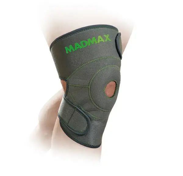 Наколінник MadMax MFA-295 Zahoprene Universal Knee Support Dark Grey/Green (1шт.) купити