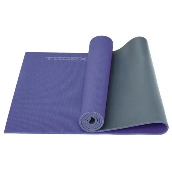 Коврик спортивный Toorx Yoga PVC 173 х 60 х 0,6 см для йоги и фитнеса Viola/Antracite (MAT-177) купить