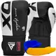 Боксерські рукавиці RDX F4 Boxing Sparring Gloves Hook&Loop WHITE/BLACK 12 унцій (капа у комплекті) купити недорого в Україні, фото 18200