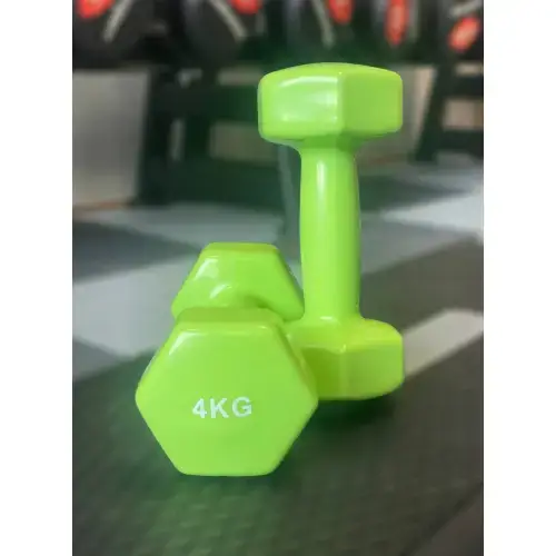 Гантель для фитнеса с виниловым покрытием Generation Fitness FF51D3A-4kg (зеленый) купить недорого в Украине, фото 14