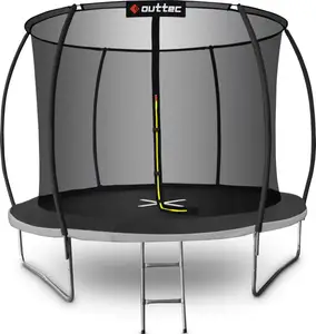 Батут OUTTEC Pumpkin с внутренней сеткой 10 футов 305 см черно-серый купить