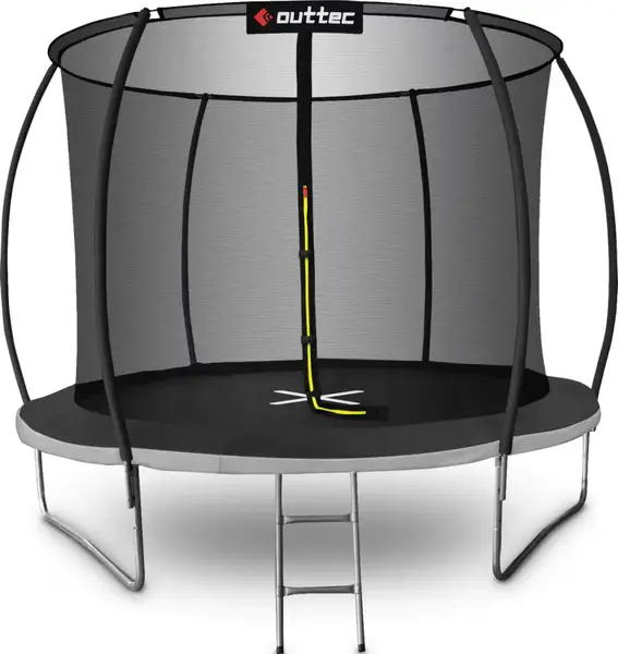 Батут OUTTEC Pumpkin с внутренней сеткой 10 футов 305 см черно-серый купить