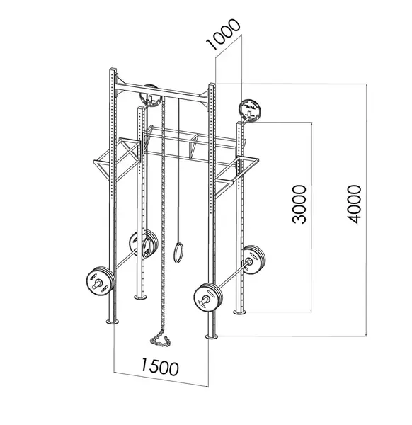 Кроссфит станция V`Noks EXO 4-2 купить недорого в Украине, фото 9