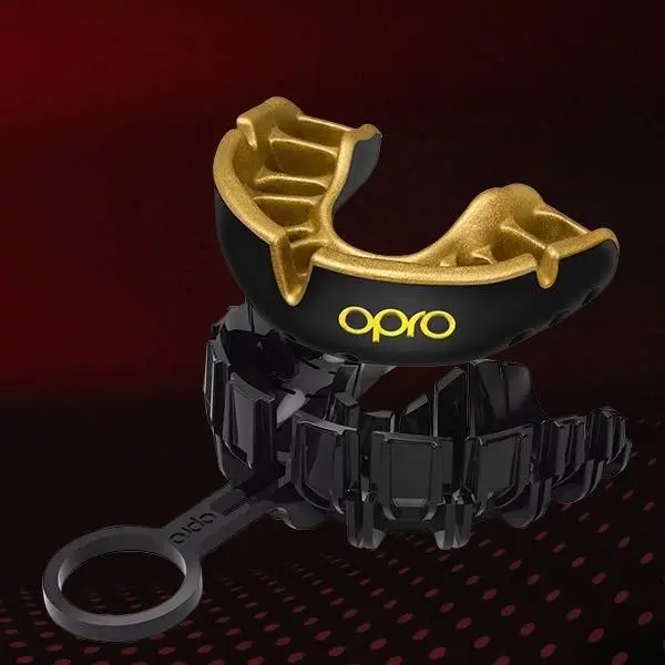 Капа OPRO Gold взрослая (возраст 11+) Black/Gold (art.102504001) купить недорого в Украине, фото 6