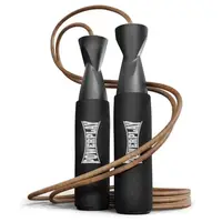 Скакалка кожаная PowerPlay 4214 Leather Jump Rope Черная 2.75 см. купить