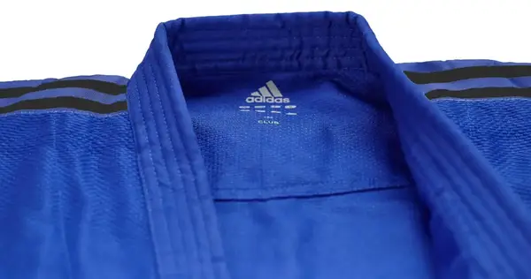 Кимоно для дзюдо Adidas серии Club с черными полосами на плечах синий 150 Adidas J350BP купить недорого в Украине, фото 4