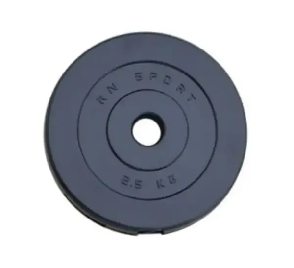 65 кг (4 по 1.25, 8 по 2.5, 8 по 5 кг) дисків, покритих пластиком (31 мм) купити недорого в Україні, фото 5