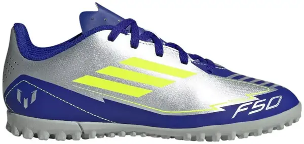 Сороконожки Adidas F50 CLUB TF J MESSI серебристый Дет 35.5 EU (21,6см) купить