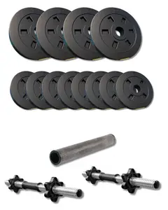 Набір гантелі-штанга 2в1 Besport PowerPro 22кг з перехідником купити