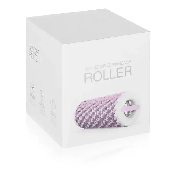 Массажный ролик Gymtek 3D регулируемый бело-розовый купить недорого в Украине, фото 5