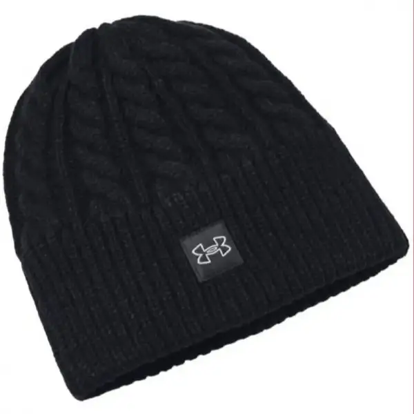 Шапка UA Halftime Cable Knit Beanie черный Жен OSFM купить