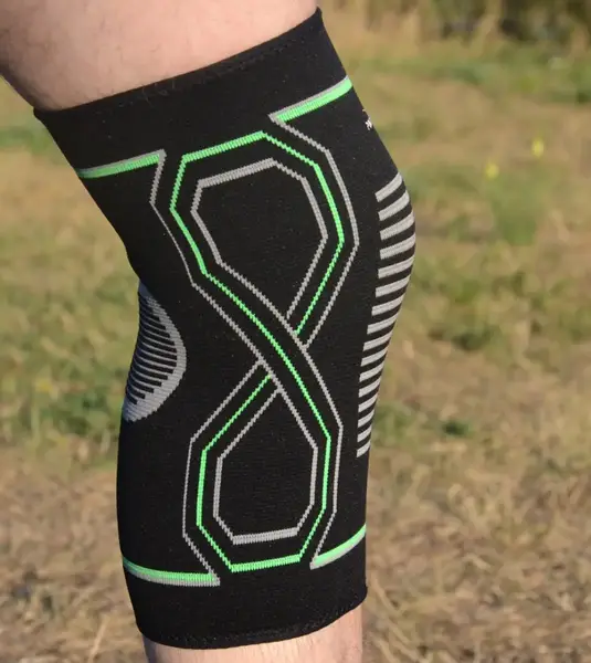 Наколінники PowerPlay 4099 Knee Support Чорно/Зелені L/XL (пара) купити недорого в Україні, фото 6
