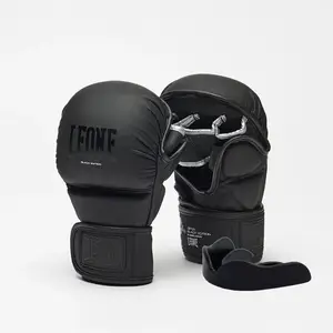 Рукавиці греплінгові для ММА Leone BLACK Edition XL (капа в комплекті) купити