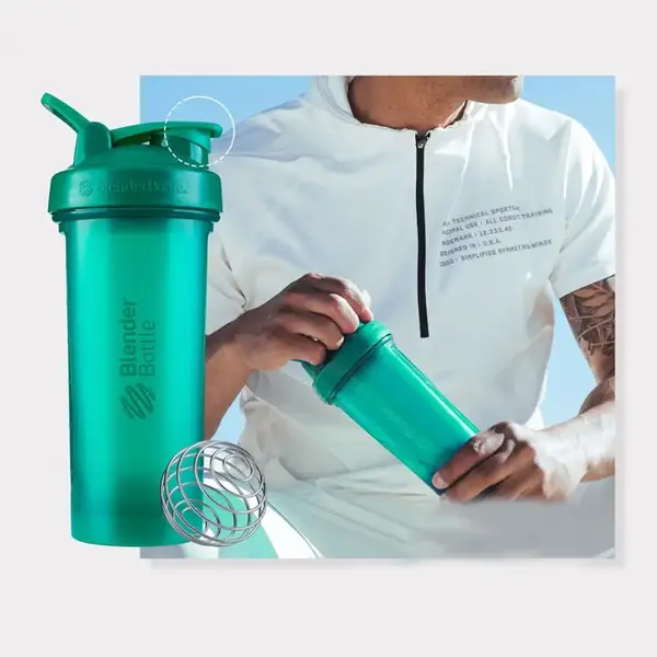 Шейкер спортивний BlenderBottle Pro45 1270ml Emerald Green купити недорого в Україні, фото 10