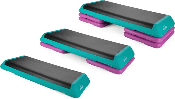 Степ-платформа Queenfit 3-х рівнева різнобарвна купити недорого в Україні, фото 3