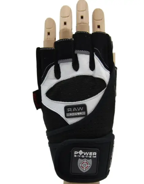 Перчатки для фитнеса Power System PS-2850 Raw Power Black/White XL купить недорого в Украине, фото 2