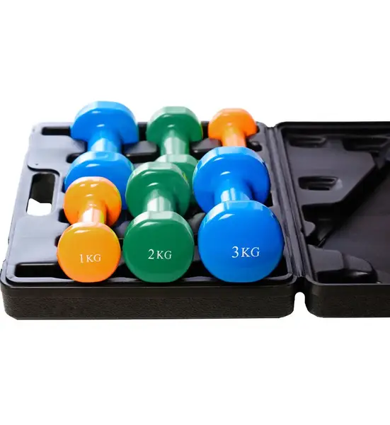 Набор гантелей в кейсе 12 кг. PowerPlay 4118 Fitness Dumbells (2шт.*1кг. 2шт.*2кг. 2шт.*3кг.) купить недорого в Украине, фото 2