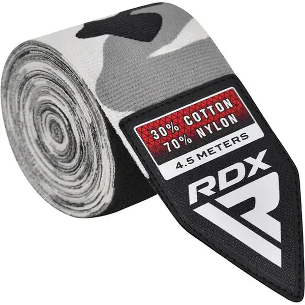 Бинти для боксу RDX WX Professional Boxing Hand Wraps Camo Grey (4.5м.) купити недорого в Україні, фото 3