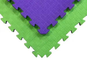 Татамі мат EVA 20 мм 1х1м Фіолетово-Зелений купити