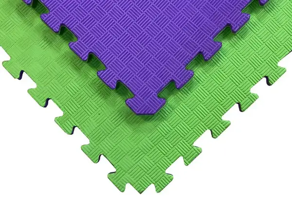 Татамі мат EVA 20 мм 1х1м Фіолетово-Зелений купити