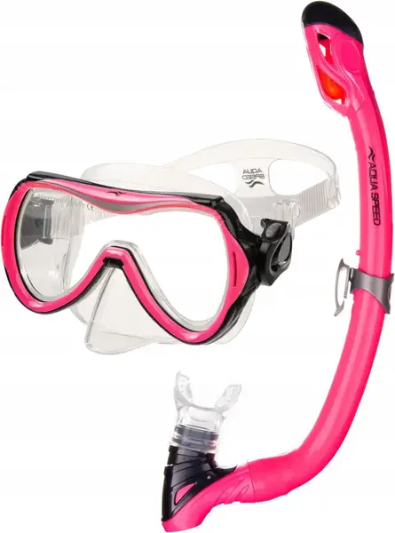 Набір маска і трубка Aqua Speed Alize + Samos 60311 рожевий Діт OSFM купити