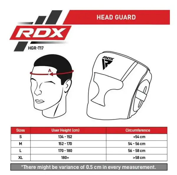 Боксерський шолом RDX T17 Aura Black Gold M | Обхват голови 54-56 см купити недорого в Україні, фото 5