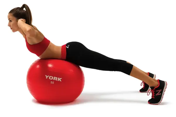 Фитбол York Fitness 55см красный + насос #Y-82001 купить недорого в Украине, фото 7
