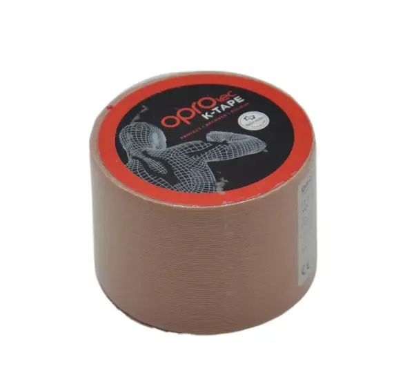 Кінезіологічний тейп OPROtec Kinesiology Tape TEC57544 бежевий 5см*5м купити недорого в Україні, фото 2