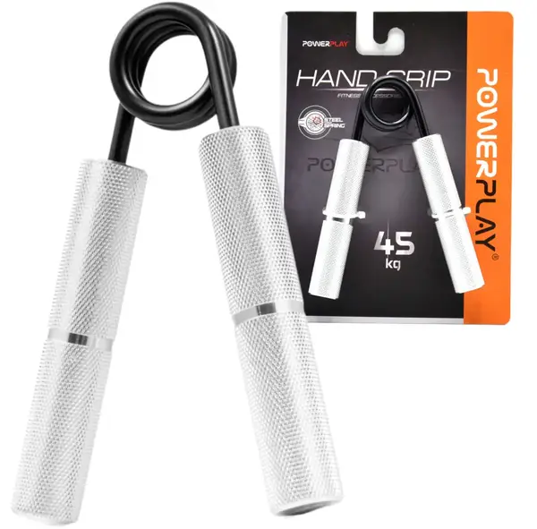 Еспандер-ножиці алюмінієвий PowerPlay 4322 (45 кг) Hand Grip Срібний купити недорого в Україні, фото 4